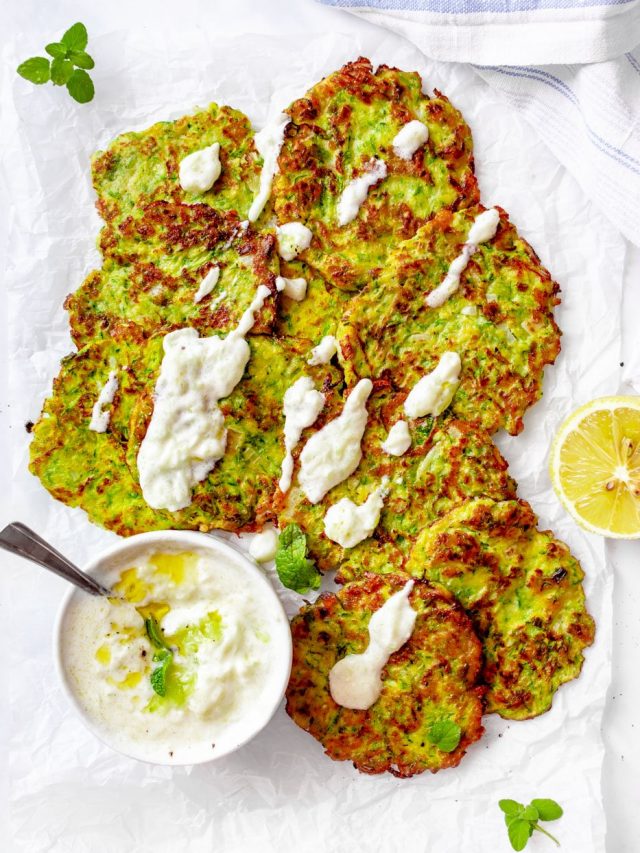 crispy fried zucchini fritters