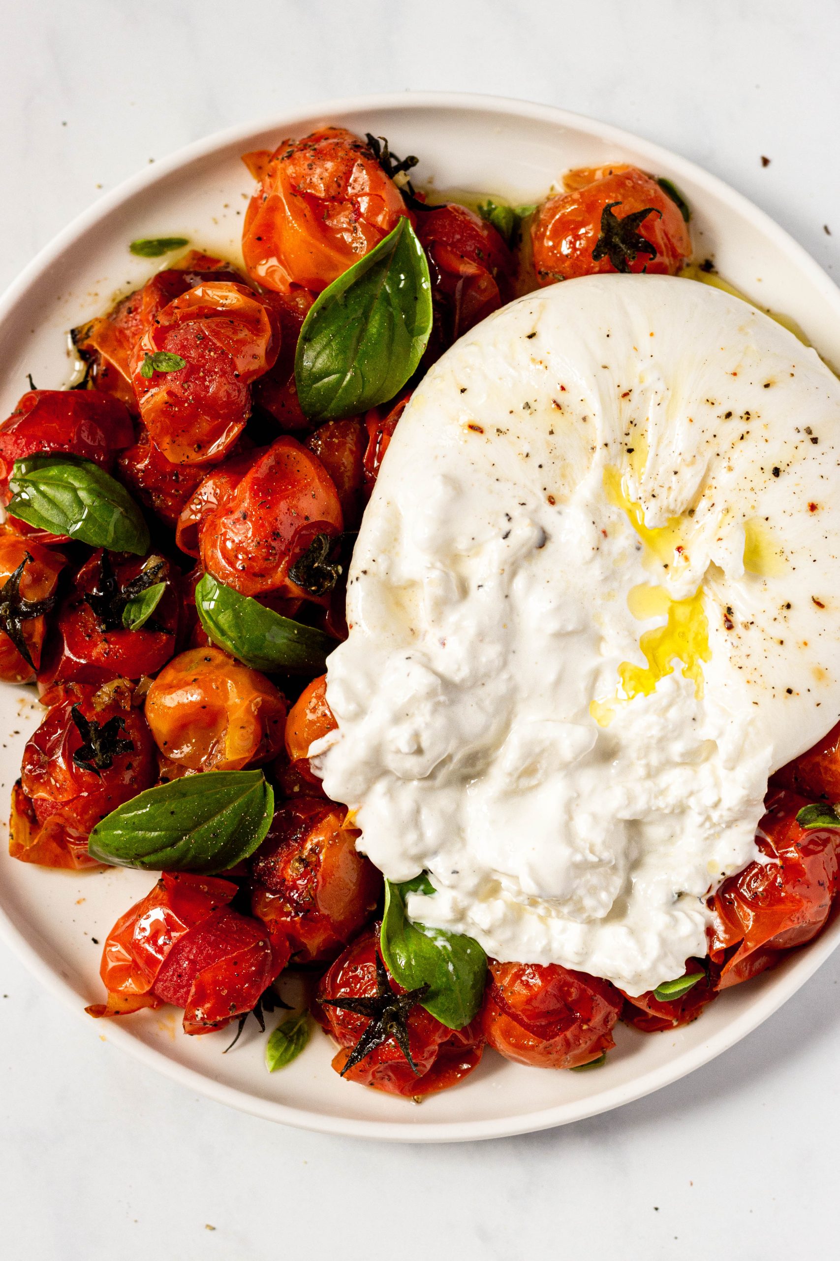 roasted tomato burrata salad recipe