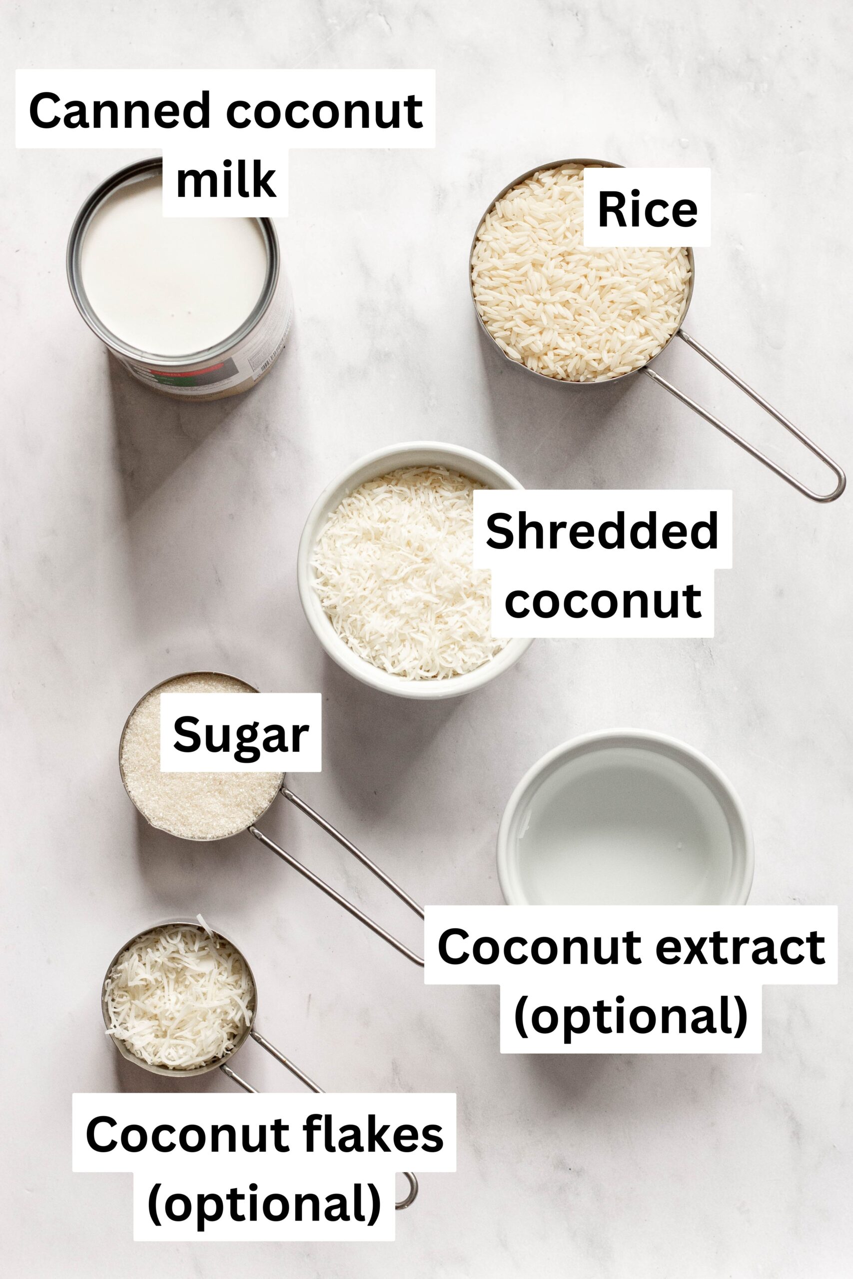 coconut rice pudding ingredient