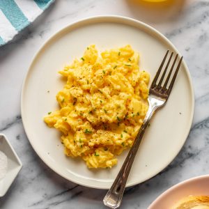 scrambled eggs without milk