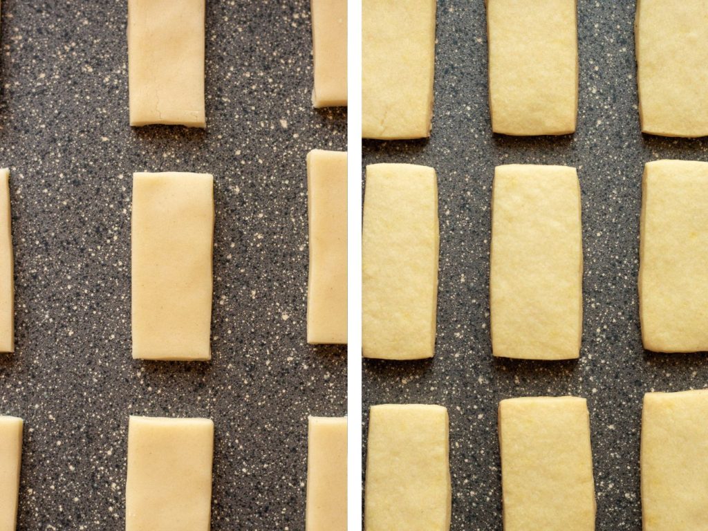 shortbread cookies with powdered sugar