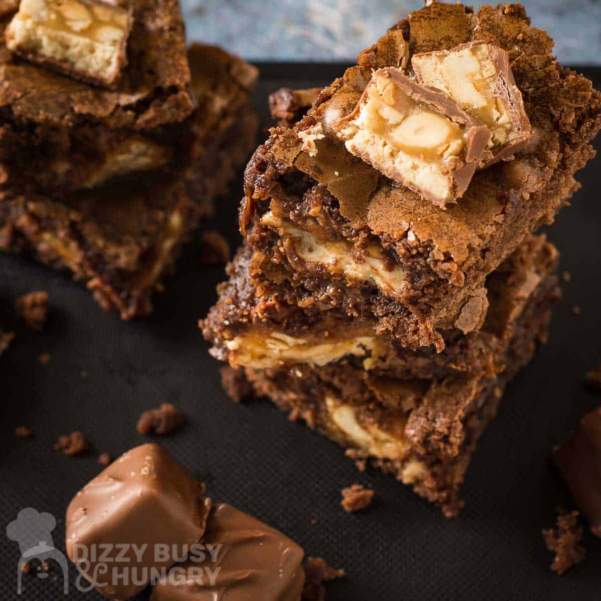 snickers brownies