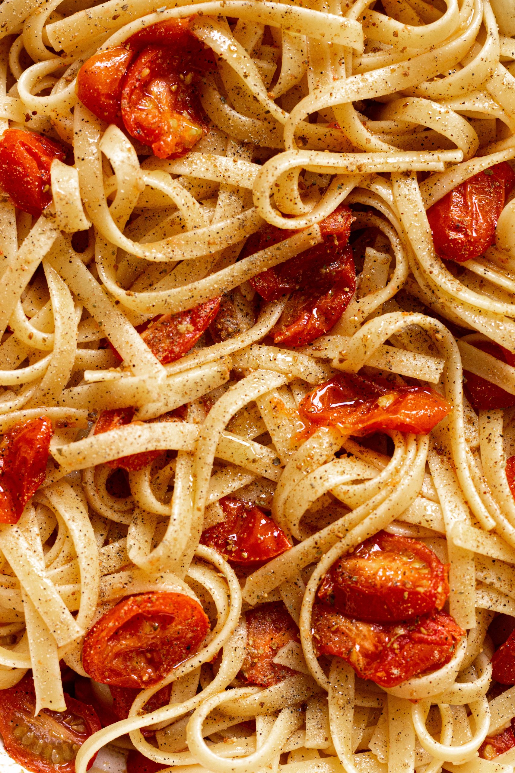 caramelized cherry tomato pasta