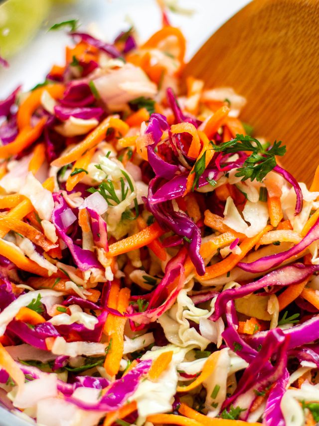 cilantro lime slaw for fish tacos
