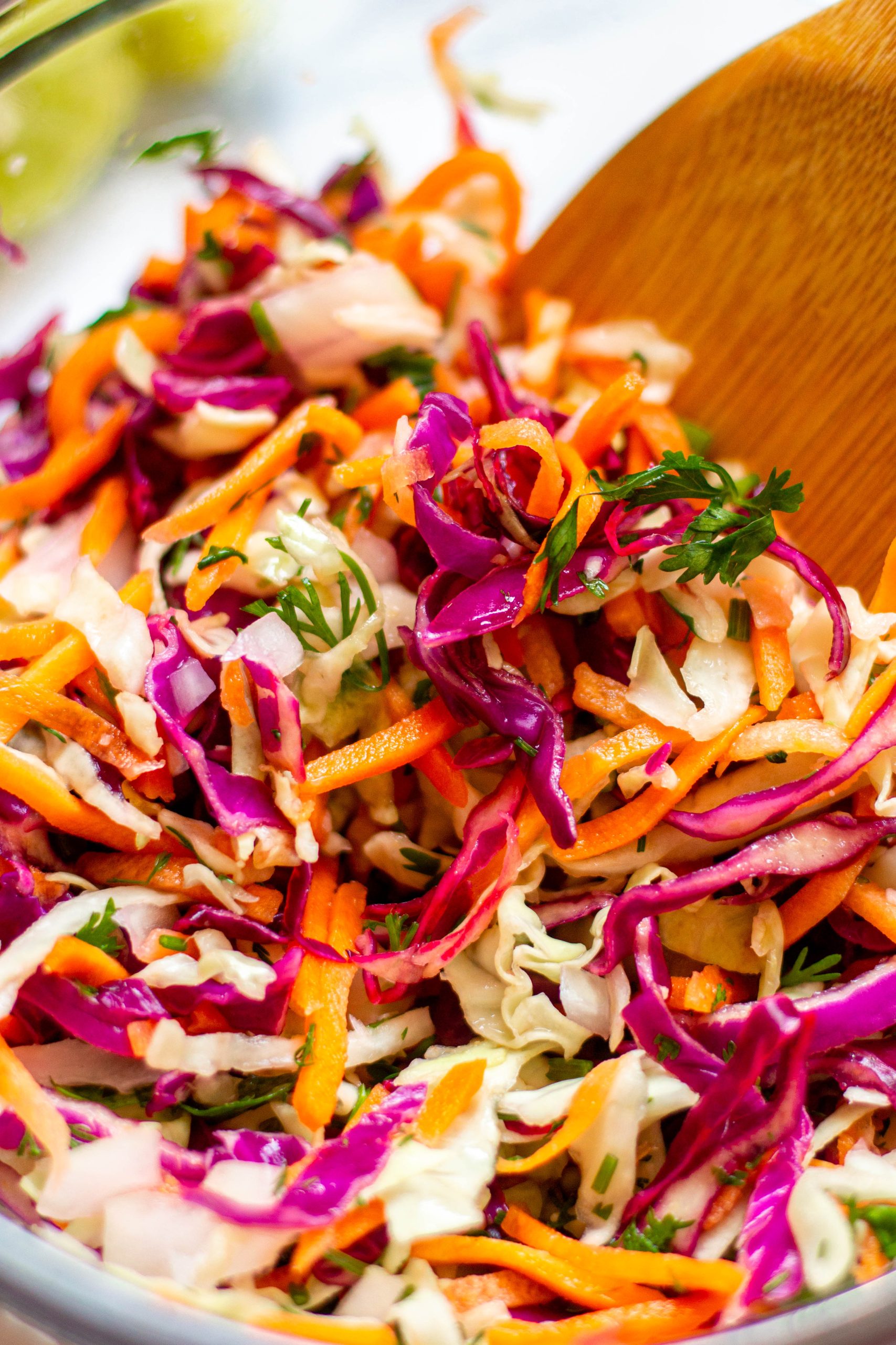 cilantro lime slaw for fish tacos
