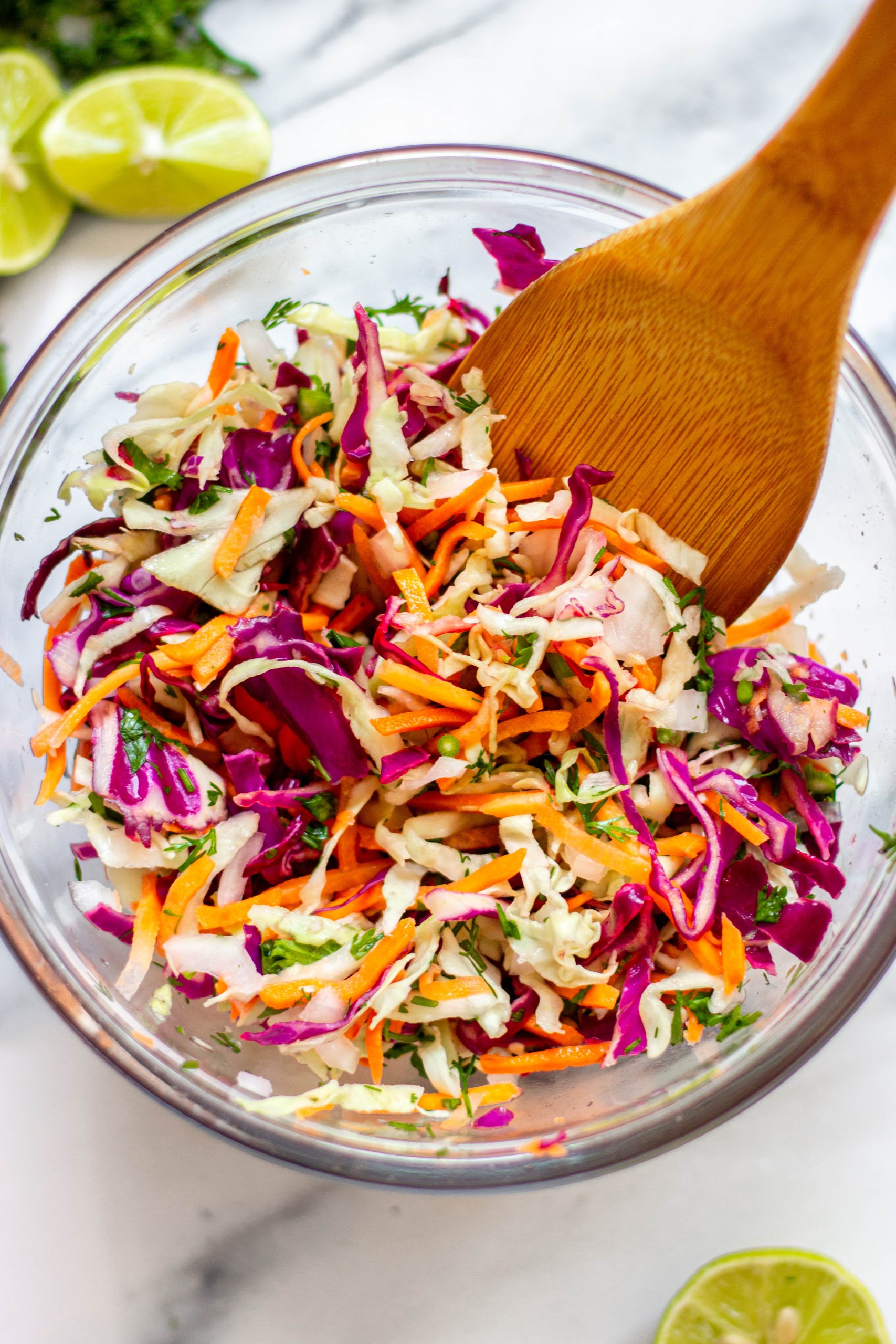 cilantro lime slaw for tacos
