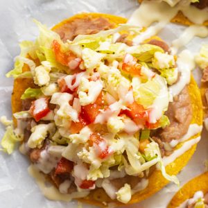 refried bean tostadas