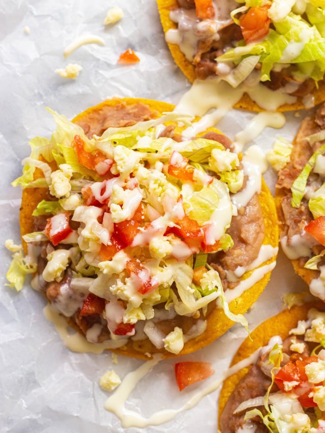 refried bean tostadas