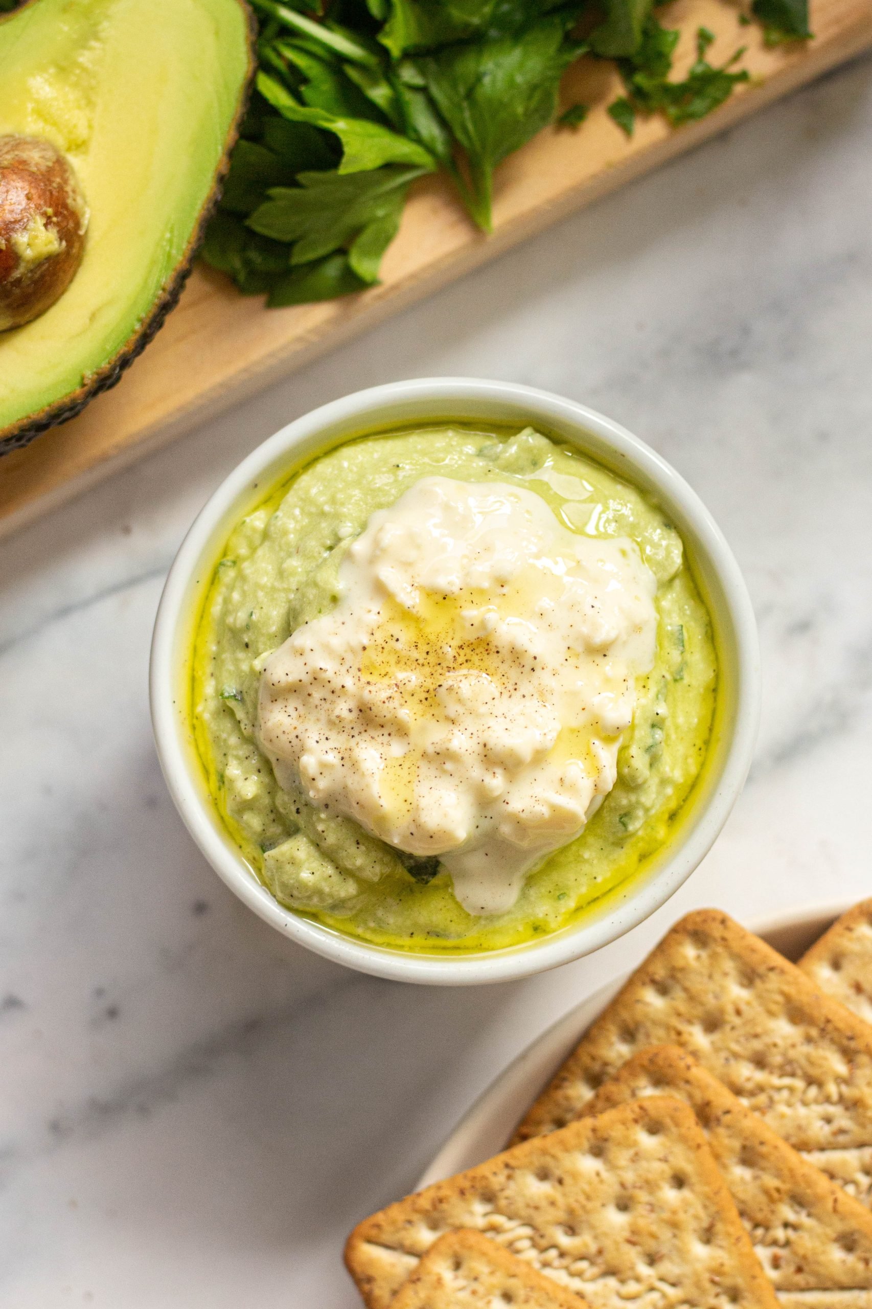 Avocado Cottage Cheese Dip — Damn, Spicy!